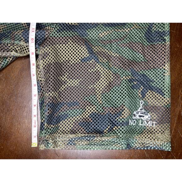 VTG 90s Master P No Limit Soldier Camo Mesh Shirt and Shorts Set Size L - Picture 11 of 16